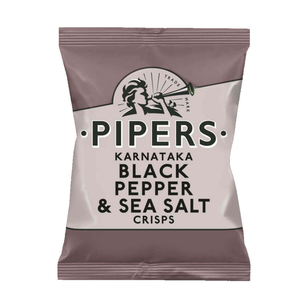 Pipers Karnataka Black Pepper & Sea Salt Crisps 40g